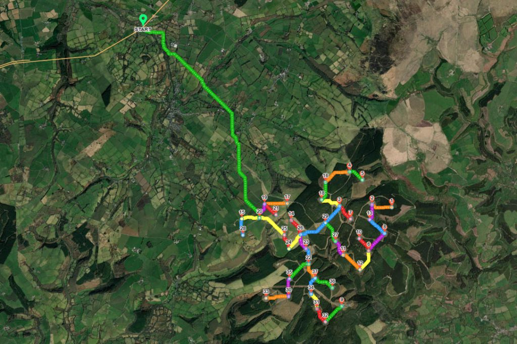 Wind farm layout planning 