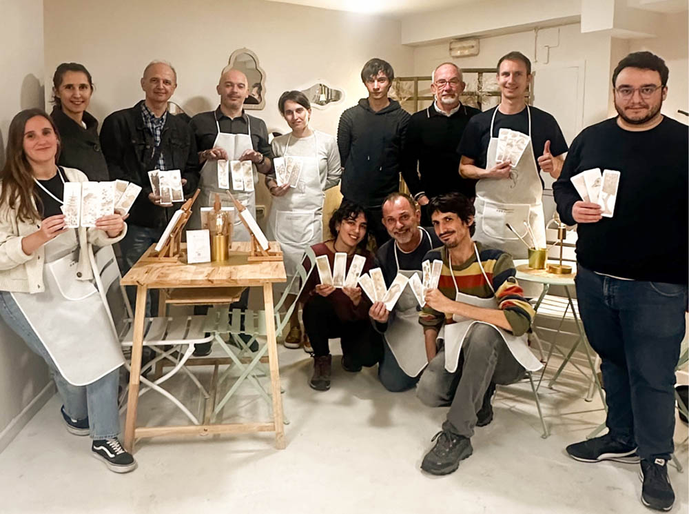Gilytics team wine painting